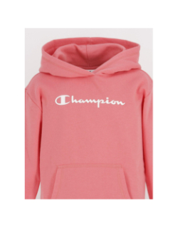 Sweat à capuche hooded rose fille - Champion