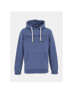 Sweat à capuche vintage venue bleu homme - Superdry