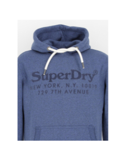 Sweat à capuche vintage venue bleu homme - Superdry