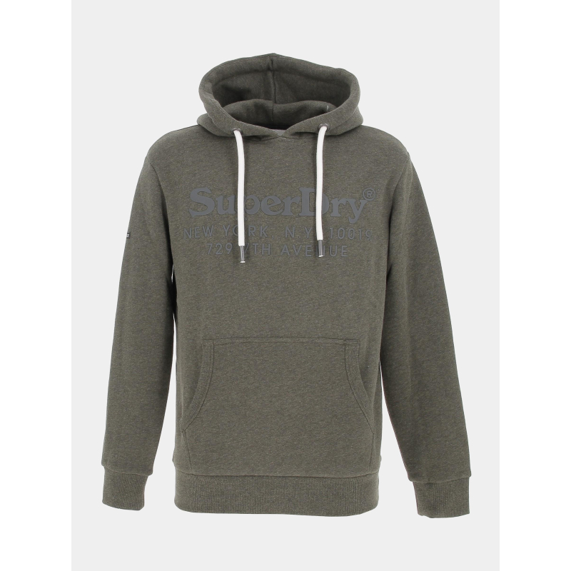 Sweat à capuche vintage venue kaki homme - Superdry