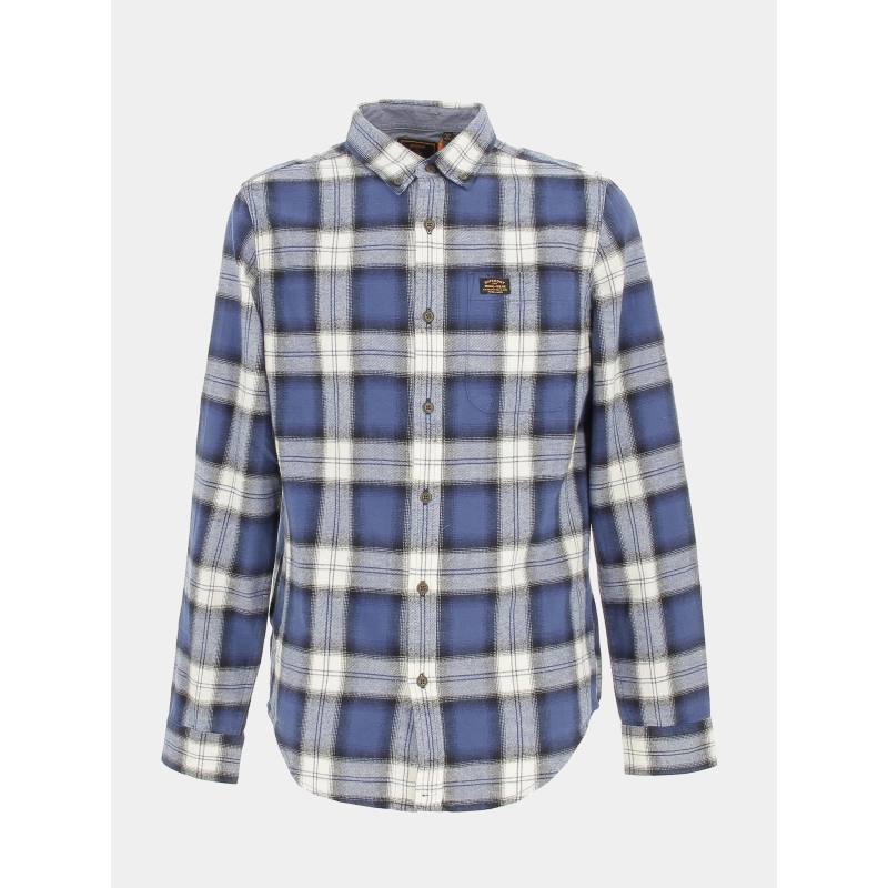 Chemise à carreaux vintage lumberjack bleu homme - Superdry