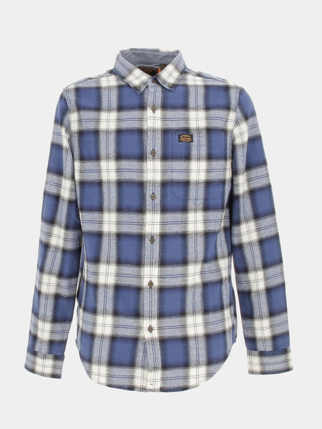 Chemise à carreaux vintage lumberjack bleu homme - Superdry