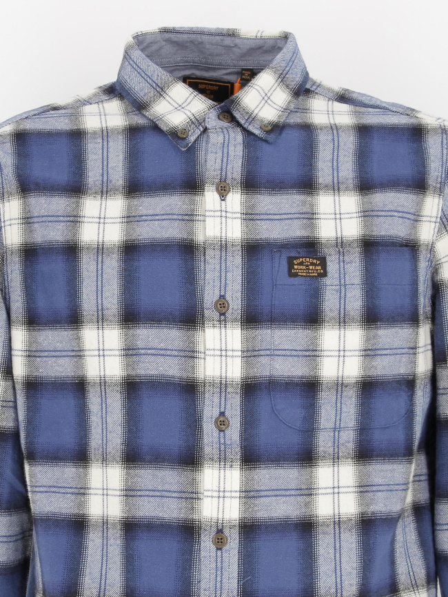 Chemise à carreaux vintage lumberjack bleu homme - Superdry