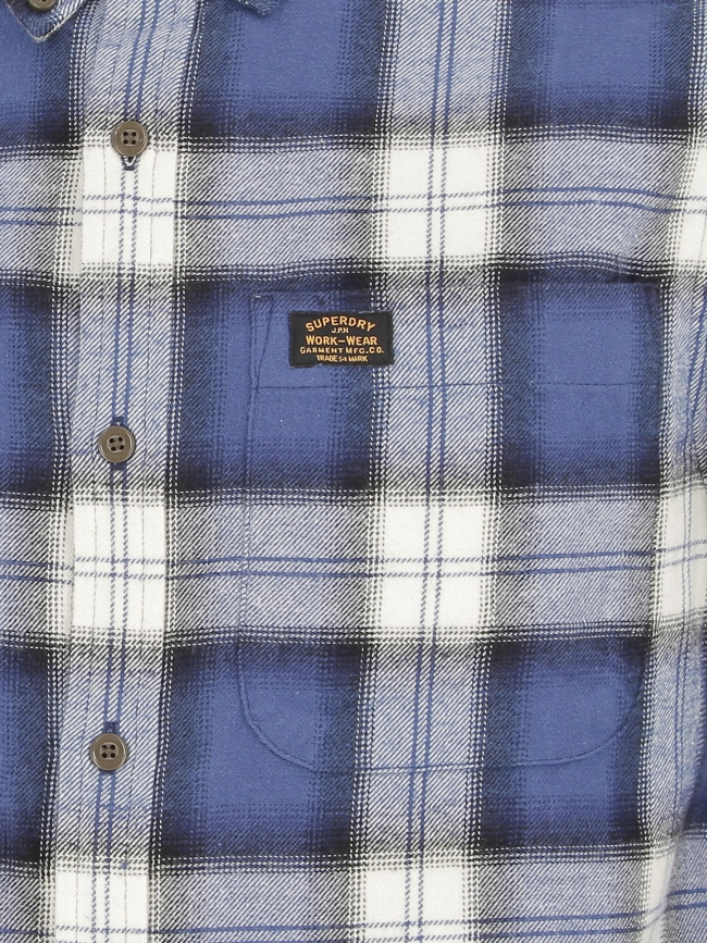 Chemise à carreaux vintage lumberjack bleu homme - Superdry