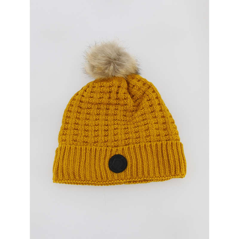 Bonnet ilona jaune moutarde femme - Treeker 9