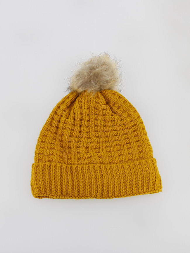 Bonnet ilona jaune moutarde femme - Treeker 9