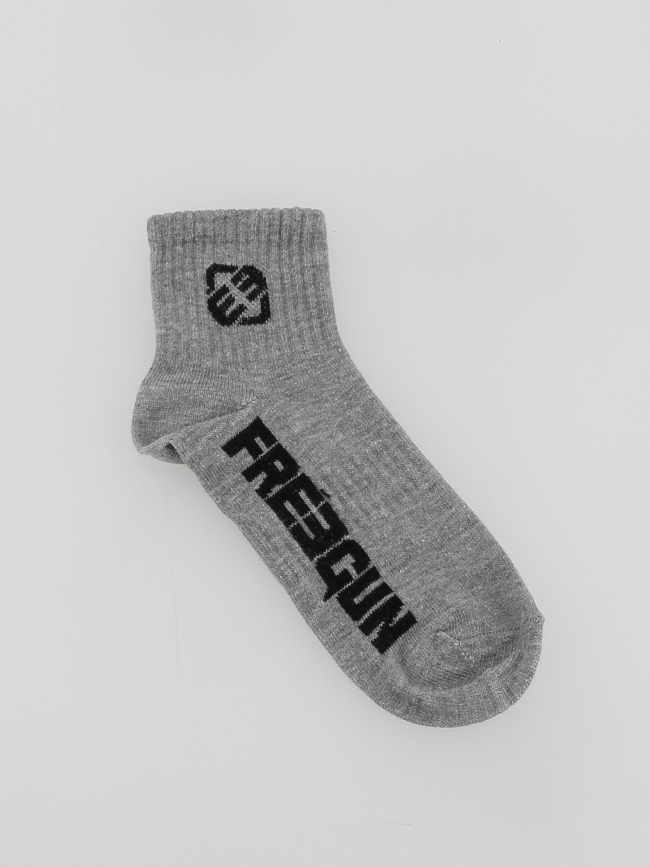 Pack 3 paires chaussettes noir/gris/blanc enfant - Freegun