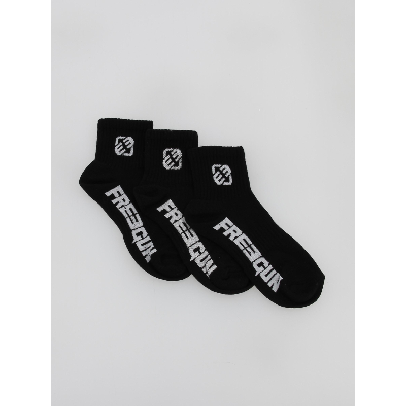 Pack 3 paires chaussettes noir enfant - Freegun