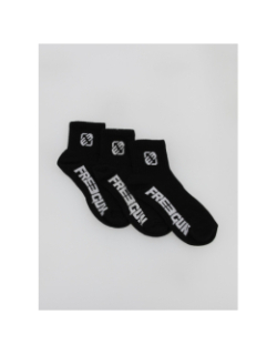 Pack 3 paires chaussettes noir enfant - Freegun