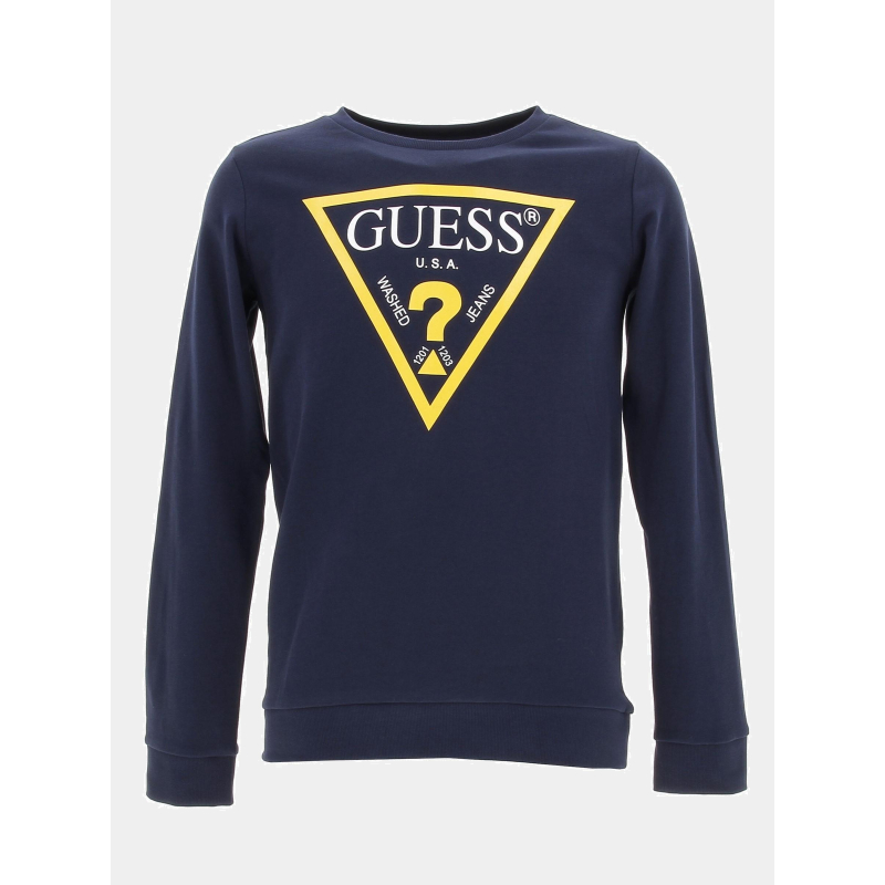 Sweat core line bleu marine garçon - Guess