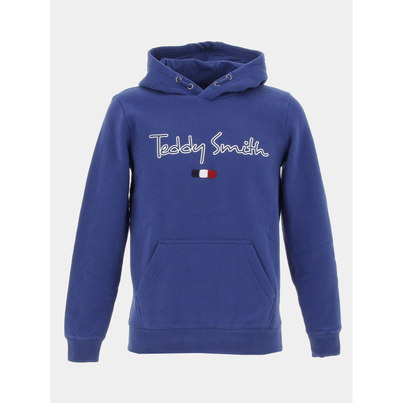 Sweat à capuche seven bleu garçon - Teddy Smith