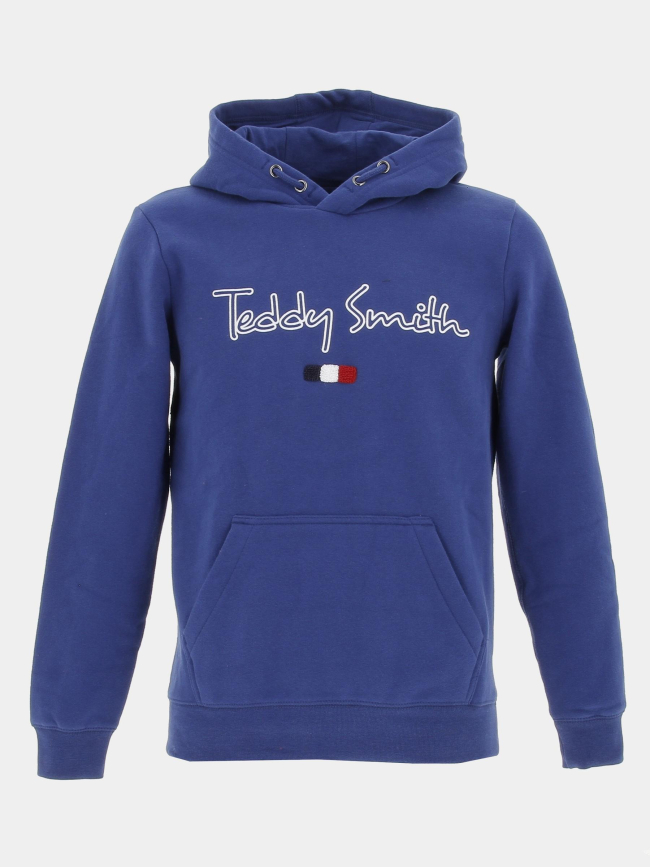 Sweat à capuche seven bleu garçon - Teddy Smith