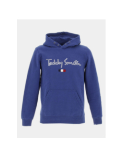 Sweat à capuche seven bleu garçon - Teddy Smith
