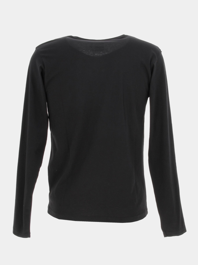 T-shirt manches longues mozzb12 noir garçon - Kaporal