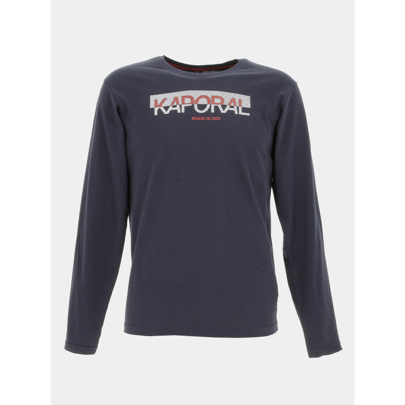 T-shirt manches longues montyb12 bleu marine garçon - Kaporal