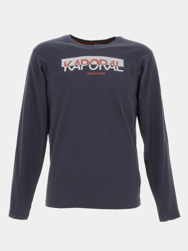 T-shirt manches longues montyb12 bleu marine garçon - Kaporal