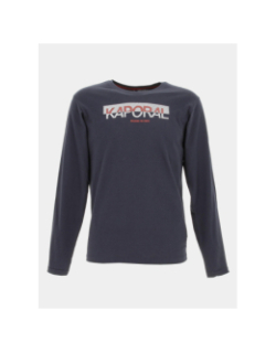 T-shirt manches longues montyb12 bleu marine garçon - Kaporal