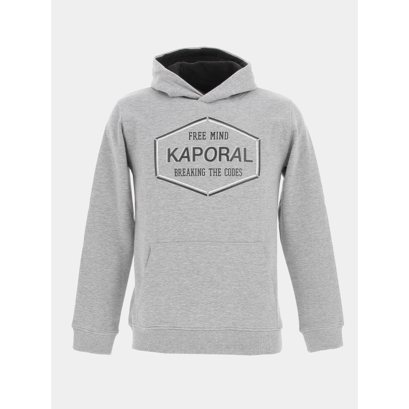 Sweat à capuche marlo gris garçon - Kaporal