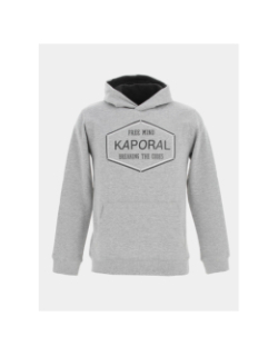 Sweat à capuche marlo gris garçon - Kaporal