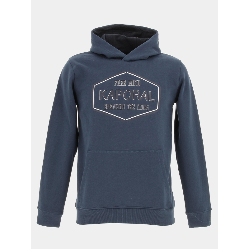 Sweat à capuche marlo bleu garçon - Kaporal