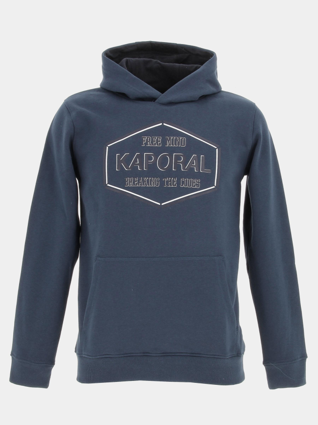 Sweat à capuche marlo bleu garçon - Kaporal