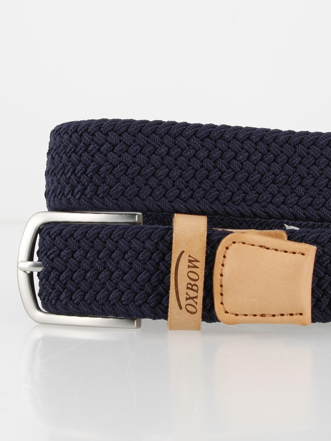 Ceinture tressée mambo bleu marine homme - Oxbow