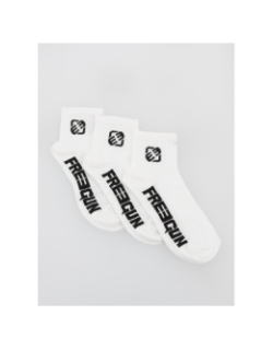 Pack 3 paires de socquettes blanc enfant - Freegun