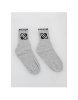 Pack 3 paires de chaussettes hautes gris enfant - Freegun