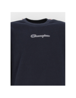 Sweat crewneck tricolore bleu marine homme - Champion