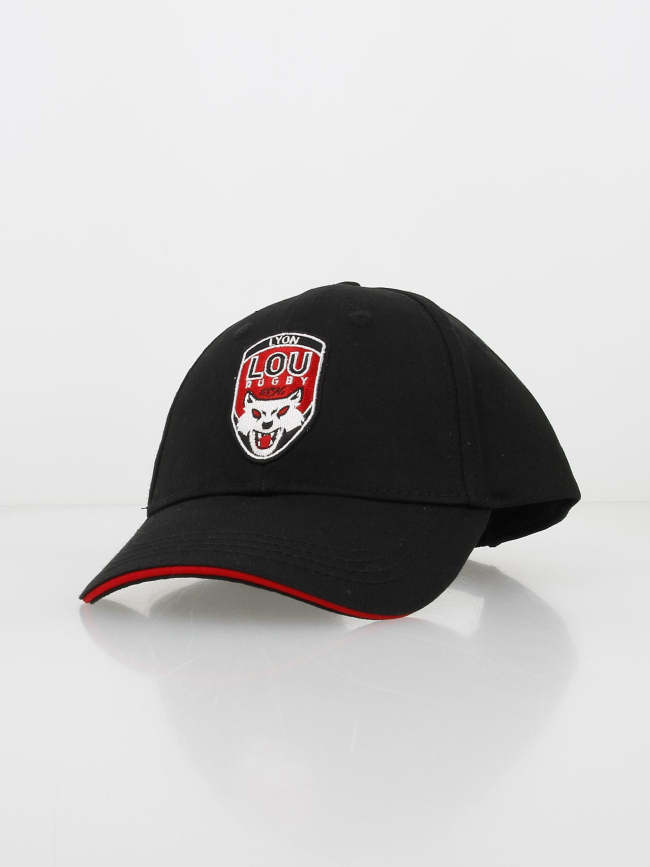 Casquette lyon lou rugby blason noir enfant - M Com