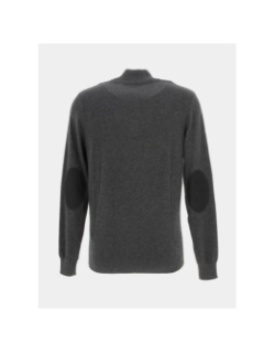 Pull col zippé bacary gris anthracite homme - Izac