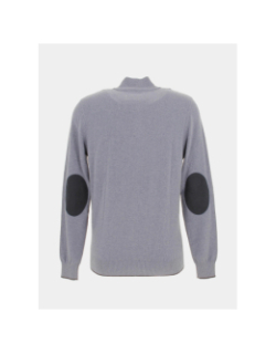 Pull col zippé bacary bleu homme - Izac