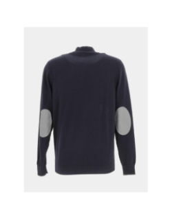 Pull col zippé bacary bleu marine homme - Izac