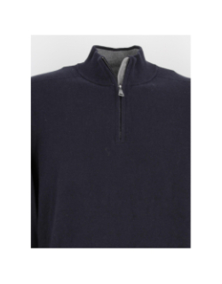 Pull col zippé bacary bleu marine homme - Izac