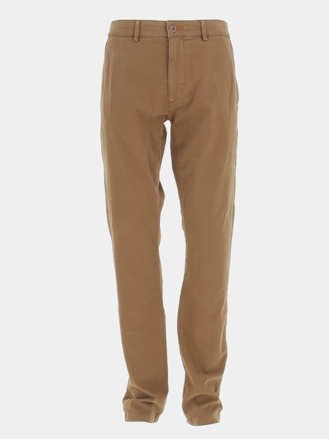 Pantalon chino vitamine imprimé marron homme - Izac