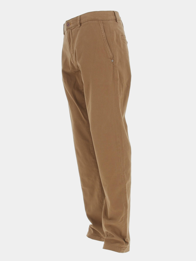 Pantalon chino vitamine imprimé marron homme - Izac