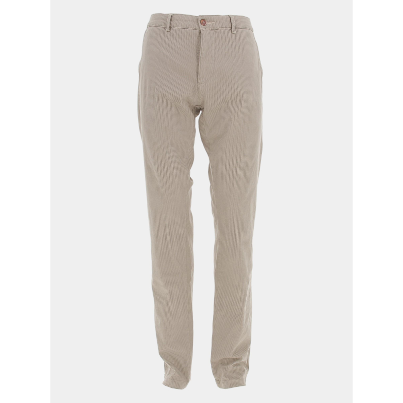 Pantalon chino vitamine imprimé beige homme - Izac