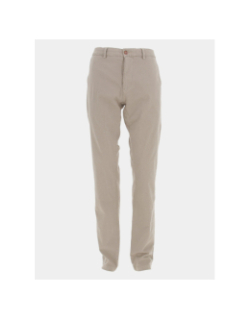 Pantalon chino vitamine imprimé beige homme - Izac