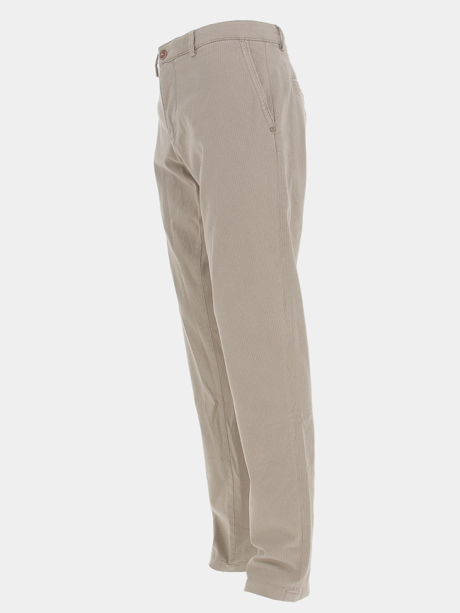 Pantalon chino vitamine imprimé beige homme - Izac