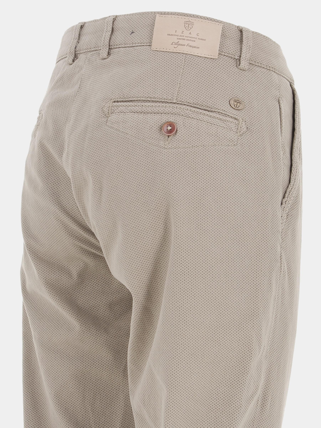 Pantalon chino vitamine imprimé beige homme - Izac