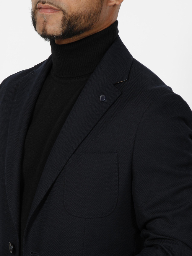 Veste blazer appio casual bleu marine homme - Izac