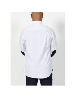 Chemise jules imprimé blanc/bleu homme - Izac