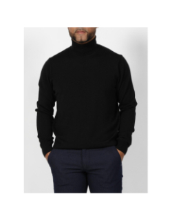 Pull col roulé bruno noir homme - Izac