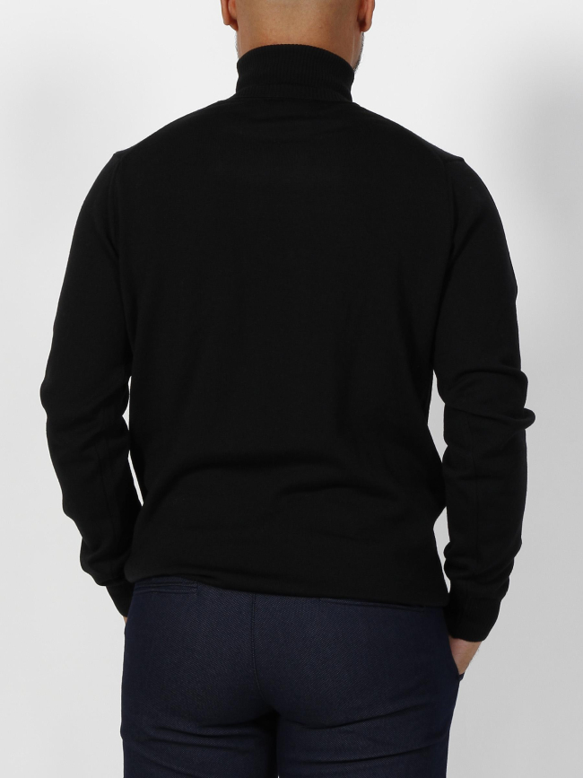 Pull col roulé bruno noir homme - Izac