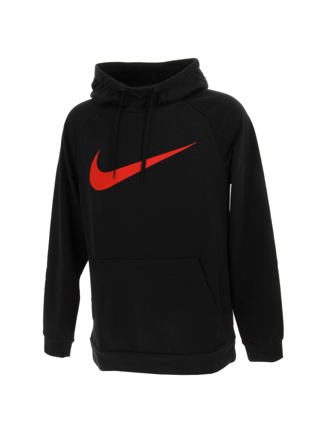 Sweat à capuche noir/rouge homme - Nike