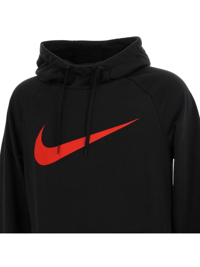 Sweat à capuche noir/rouge homme - Nike