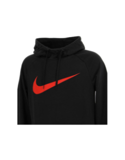 Sweat à capuche noir/rouge homme - Nike