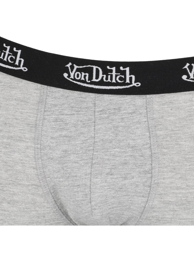 Boxer classic uni gris homme - Von Dutch