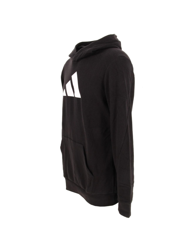 Sweat à capuche 3 bandes noir enfant - Adidas