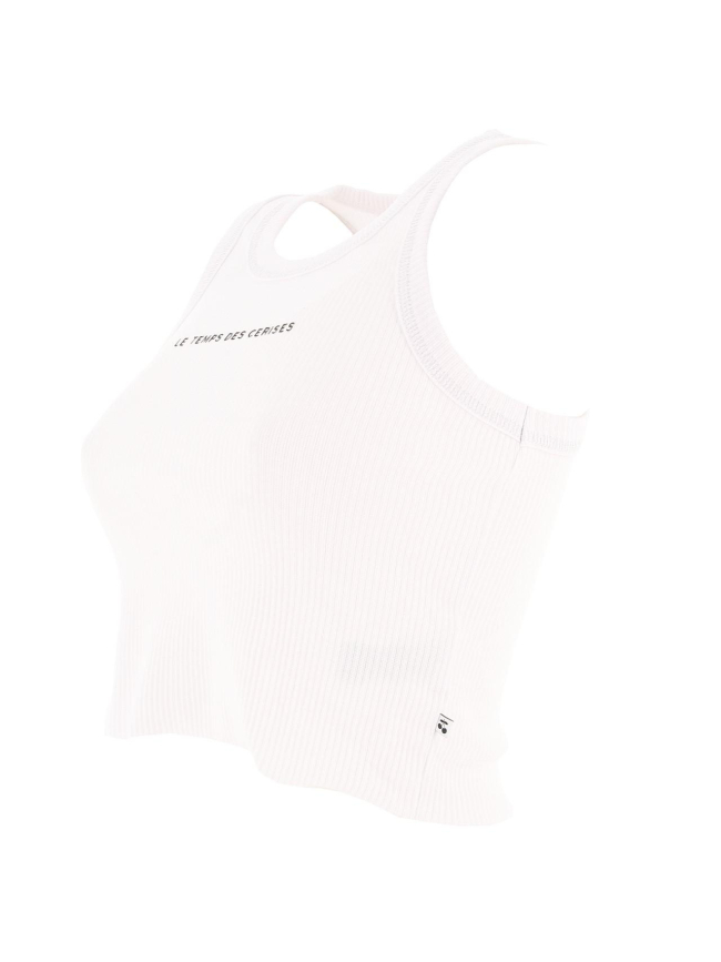 Débardeur crop mur noir fille - Le Temps Des Cerises